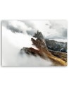 Mountain peak in the clouds - Modern CAnvas painting for bedroom | FEEBY