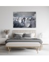Mountain peak in winter - Modern Canvas painting for bedroom | FEEBY