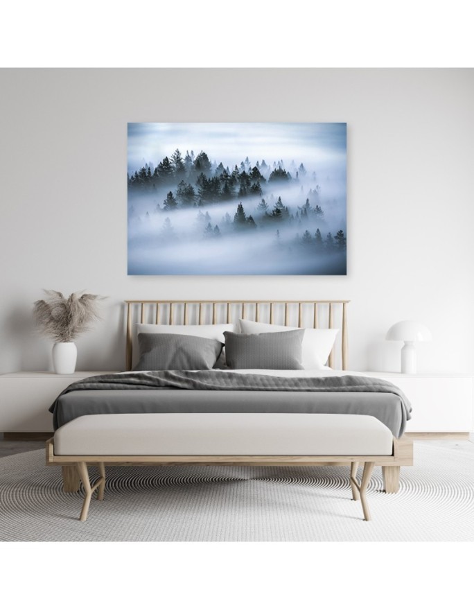Forest in the fog - Canvas print modern | FEEBY