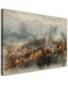 Autumn forest in the mist - Canvas print | FEEBY