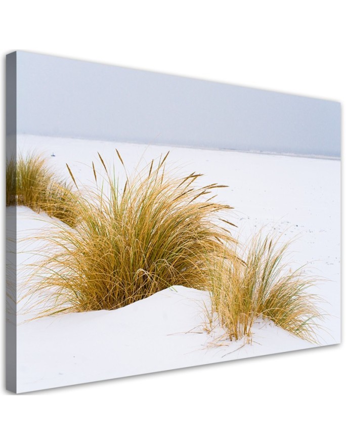 Dunes on golden sand - Modern Canvas painting for living room | FEEBY