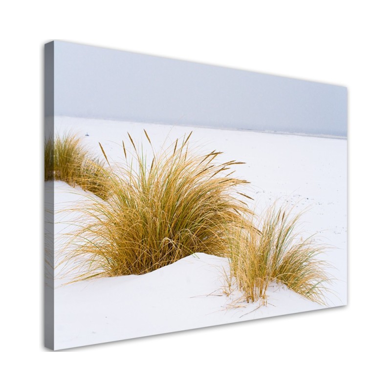 Dunes on golden sand - Modern Canvas painting for living room | FEEBY