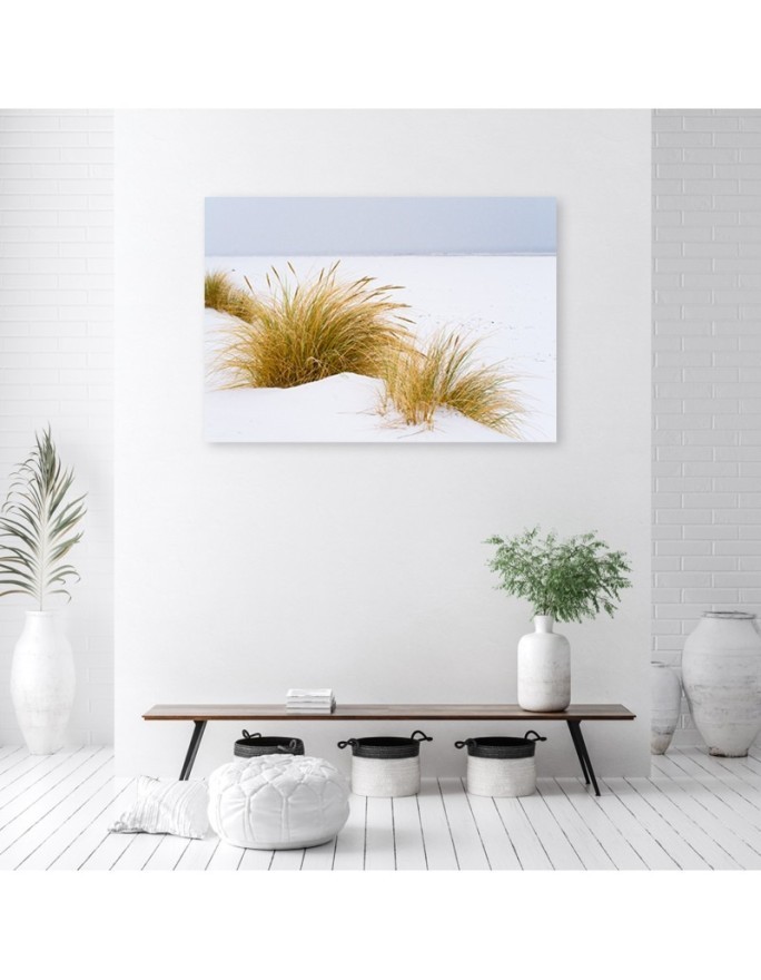 Dunes on golden sand - Modern Canvas painting for living room | FEEBY