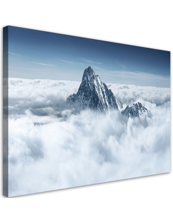 Canvas print Alps above the...