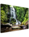 Modern Canvas painting for bedroom - Waterfall in a green forest | FEEBY