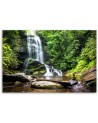 Modern Canvas painting for bedroom - Waterfall in a green forest | FEEBY