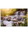 Canvas prints for living room - Waterfall at sunset nature | FEEBY