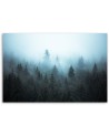 Modern Canvas painting for bedroom - Forest in the fog | FEEBY
