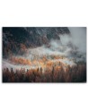 Modern Canvas painting for bedroom - Forest in the fog | FEEBY