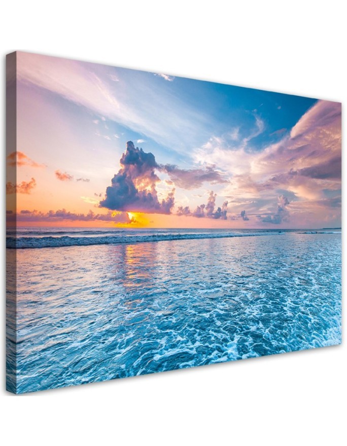 Canvas prints for living room - Sunset at the sea | FEEBY