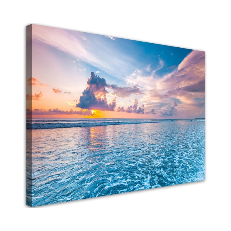 Canvas prints for living room - Sunset at the sea | FEEBY