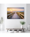Sunset sea beach - Picture on Canvas  for the living room | FEEBY