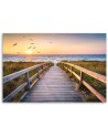 Sunset sea beach - Picture on Canvas  for the living room | FEEBY
