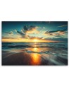 Sea sunset beach - canvas painting | FEEBY