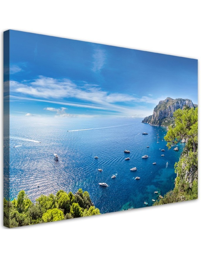 Panoramic island landscape - Modern painting for bedroom | FEEBY