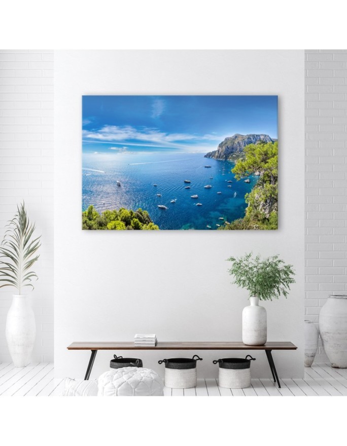 Panoramic island landscape - Modern painting for bedroom | FEEBY