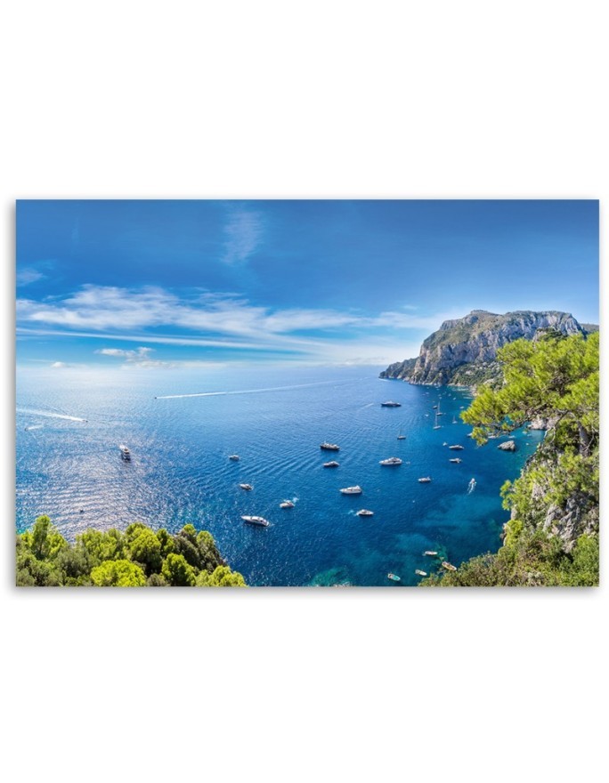Panoramic island landscape - Modern painting for bedroom | FEEBY