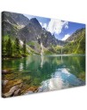 Mountain lake Nature trees - Canvas print | FEEBY