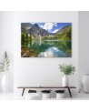 Mountain lake Nature trees - Canvas print | FEEBY