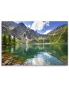 Mountain lake Nature trees - Canvas print | FEEBY