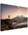 Mountains Stars Sky - Canvas print | FEEBY