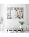 Forest of trees painted - Canvas prints for living room | FEEBY