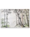 Forest of trees painted - Canvas prints for living room | FEEBY