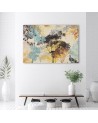 Painting on  canvas for living room - Coloured trees abstract | FEEBY
