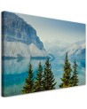 Modern Canvas painting for bedroom - Mountains Lake Nature | FEEBY