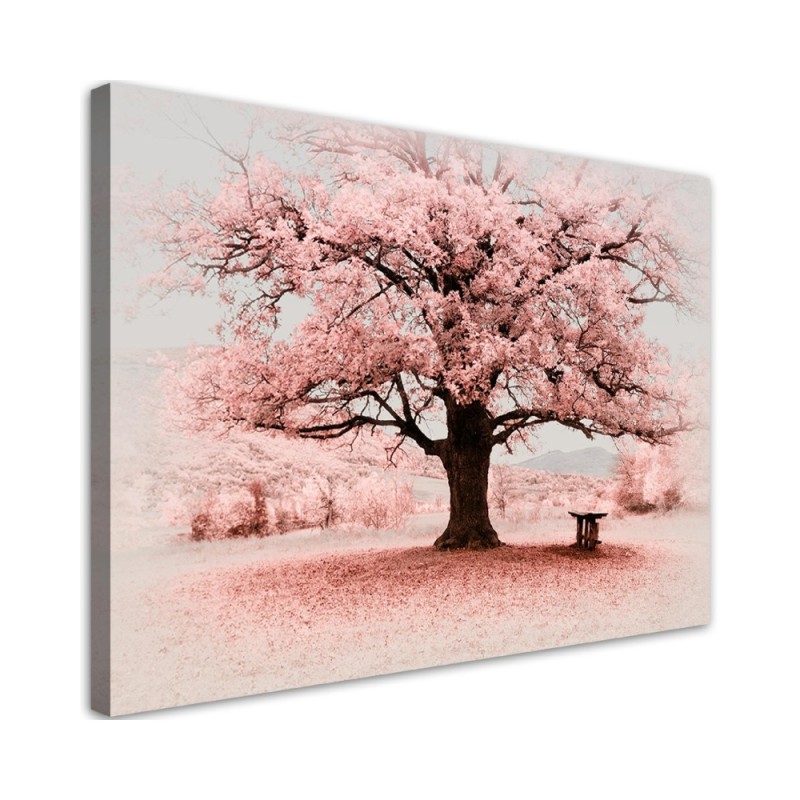 Canvas print - Pink tree abstract nature. Buy now| | FEEBY