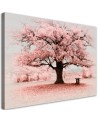 Canvas print - Pink tree abstract nature. Buy now| | FEEBY