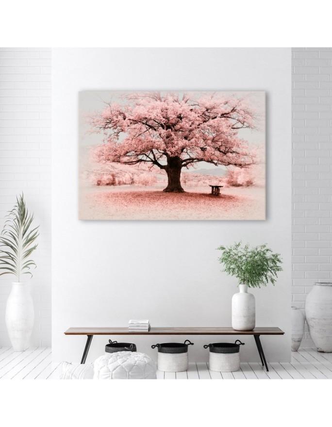 Canvas print - Pink tree abstract nature. Buy now| | FEEBY