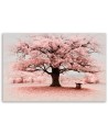Canvas print - Pink tree abstract nature. Buy now| | FEEBY