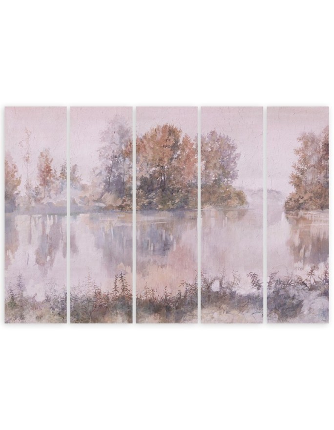 Multipart Canvas painting - Lake view landscape nature | FEEBY