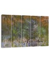 Canvas print modern - Painted trees watercolour | FEEBY