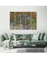 Canvas print modern - Painted trees watercolour | FEEBY