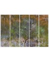 Canvas print modern - Painted trees watercolour | FEEBY