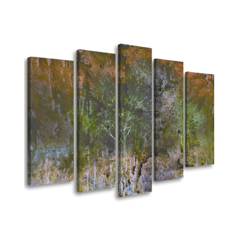 Tree on a meadow watercolour landscape - Painting for living room | FEEBY