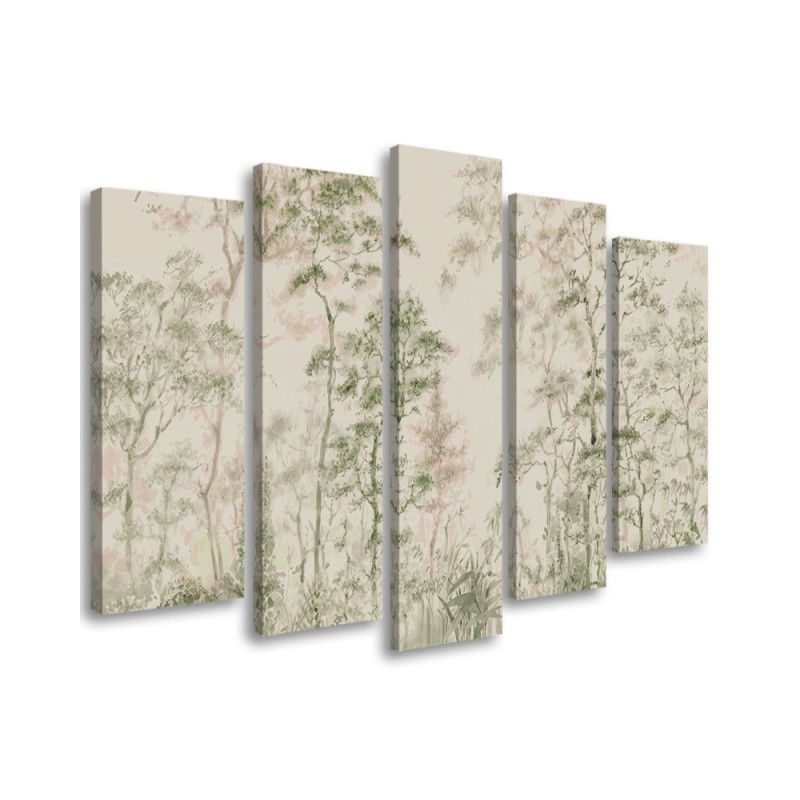Trees landscape nature beige - Painting for bedroom modern | FEEBY
