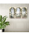 Columns and arches with ivy Multipart canvas print | FEEBY