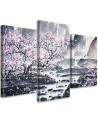 Multipart picture for living room - Japanese watercolour | FEEBY