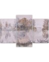 Modern canvas print - Lake view watercolour | FEEBY