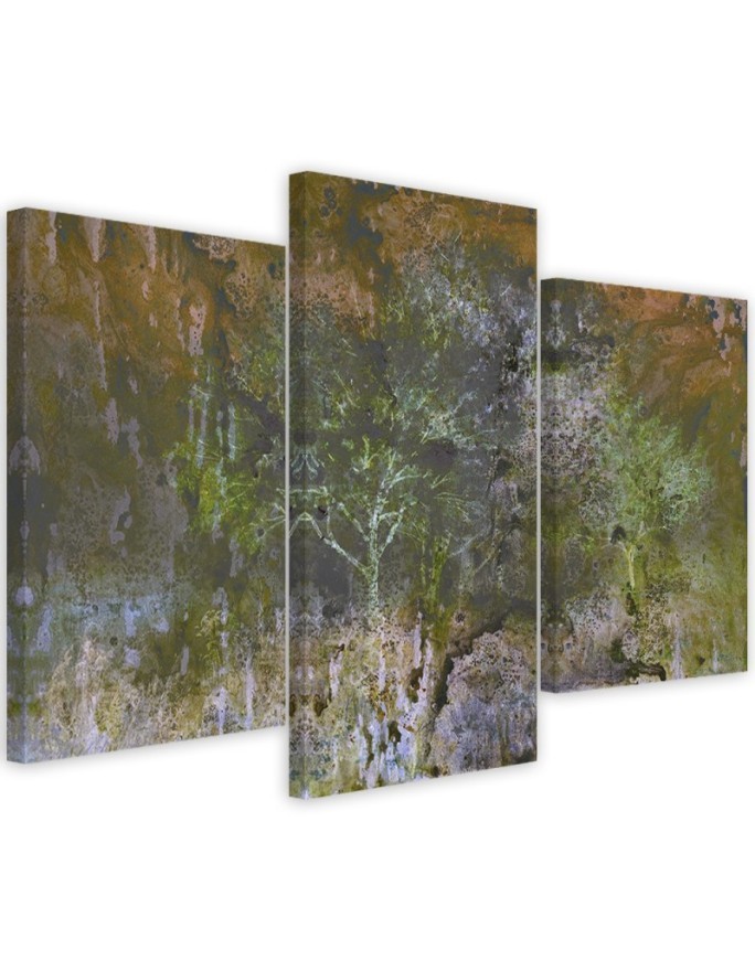 Multipart canvas print - Trees in a meadow landscape | FEEBY