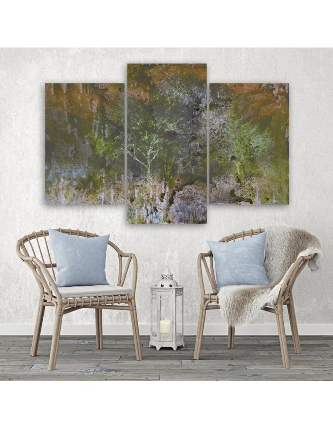 Multipart canvas print - Trees in a meadow landscape | FEEBY