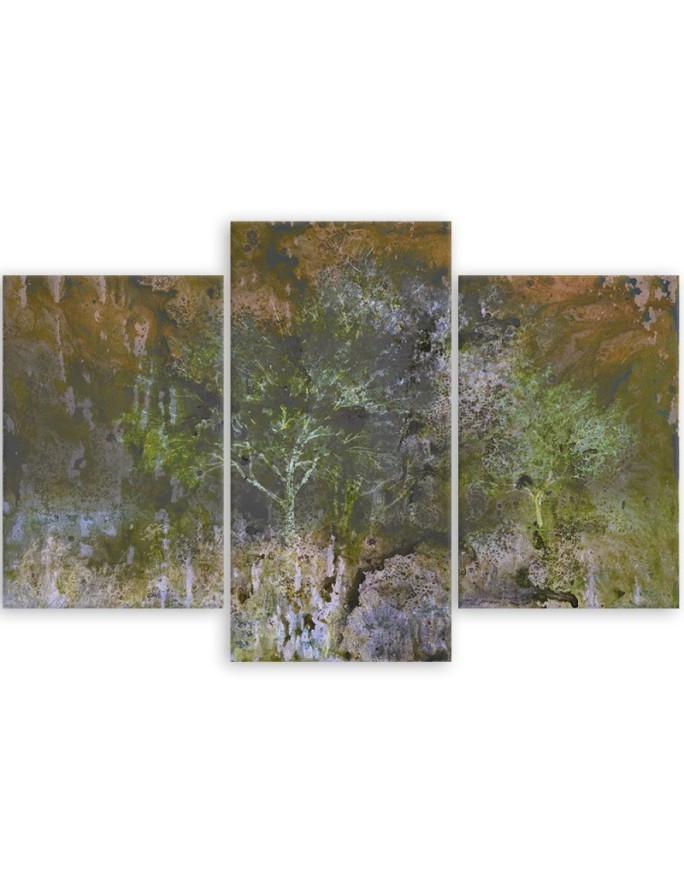 Multipart canvas print - Trees in a meadow landscape | FEEBY