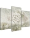 Canvas print - Landscape of a tree in a meadow in beige | FEEBY
