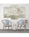 Canvas print - Landscape of a tree in a meadow in beige | FEEBY