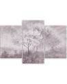 Canvas print for living room - Tree in a meadow in shades of purple | FEEBY