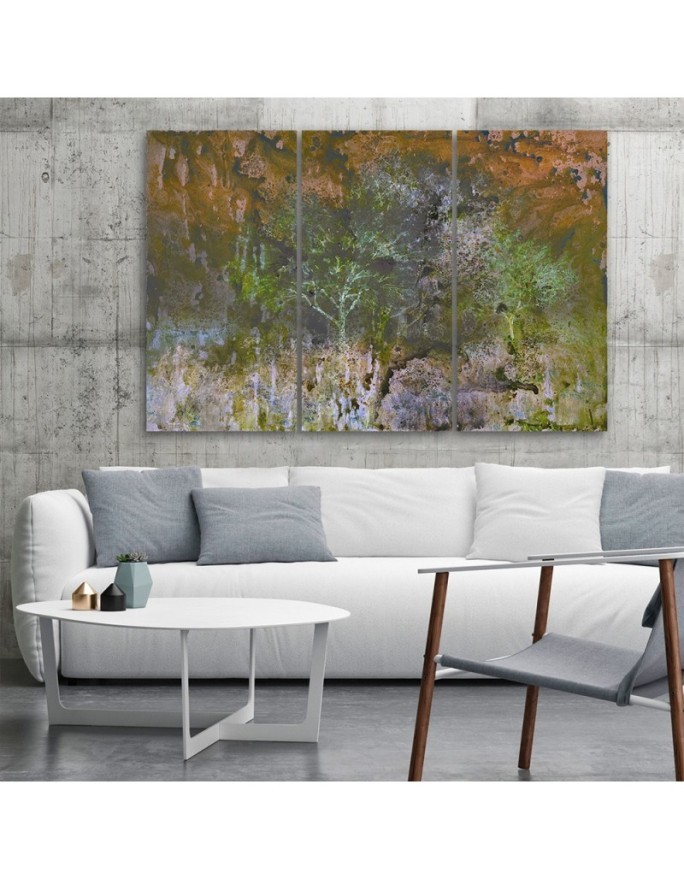 Canvas painting - Tree in a meadow watercolour | FEEBY