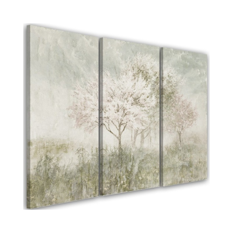 Modern painting for bedroom - Tree in a meadow shabby chic | FEEBY